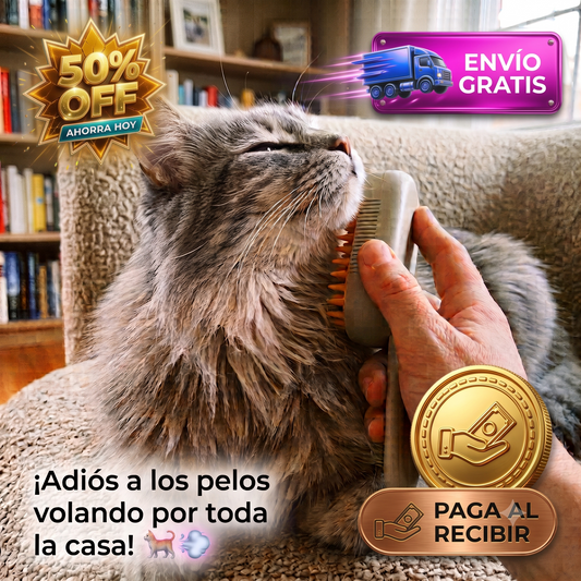 Cepillo de vapor 3 en 1 para mascotas